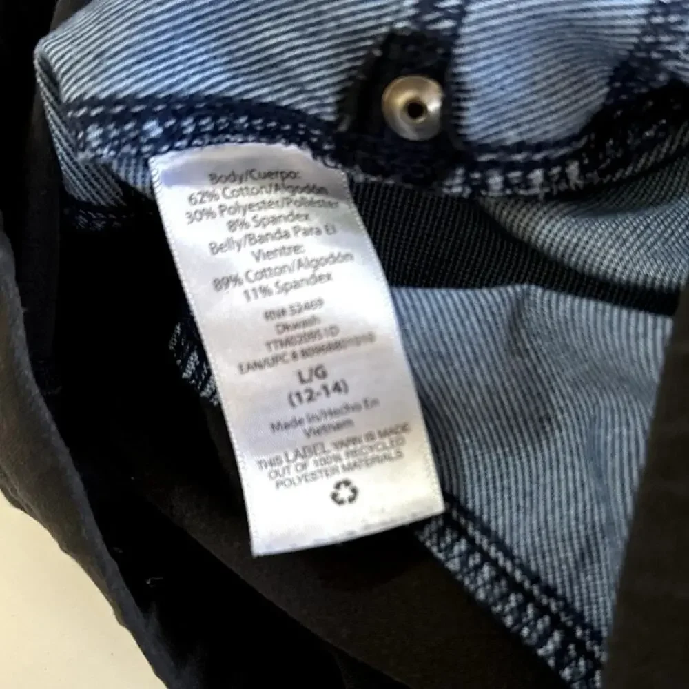 Maternity Jeans with Black Stretch Panel - L - Picture 3 of 5